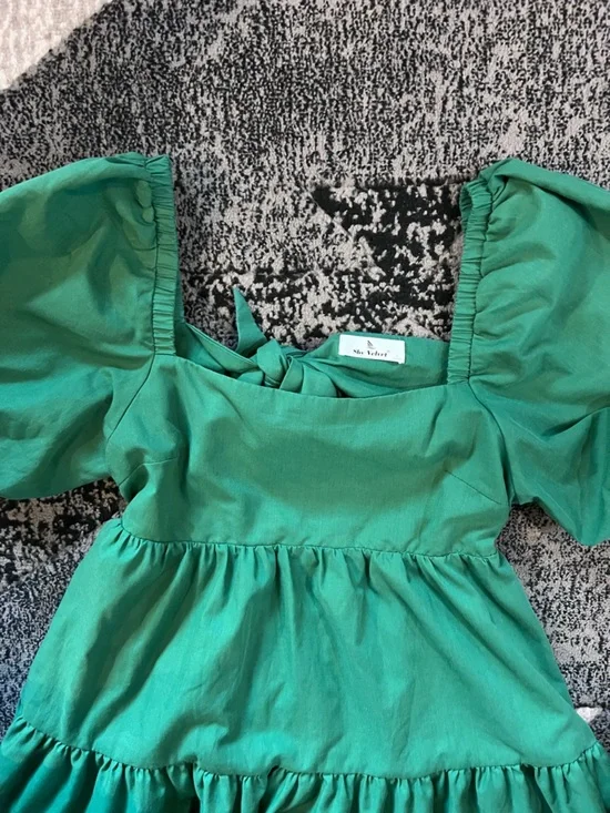 SHY VELVET MINI DRESS - Picture 3 of 6